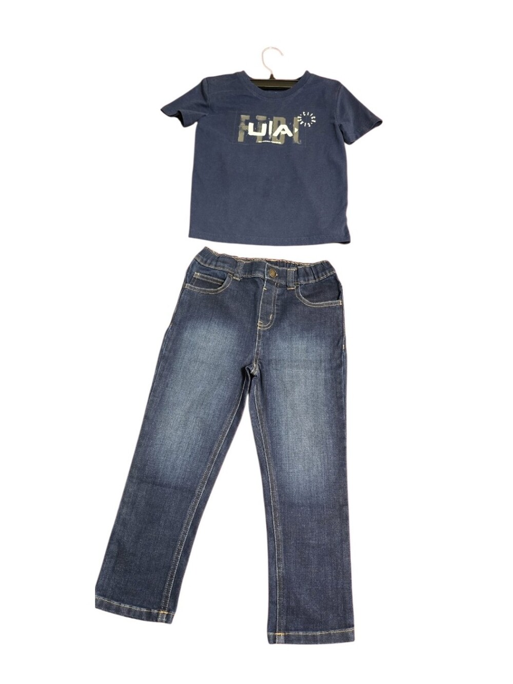 Under Armour Navy Short-Sleeve Tee with Metallic Logo